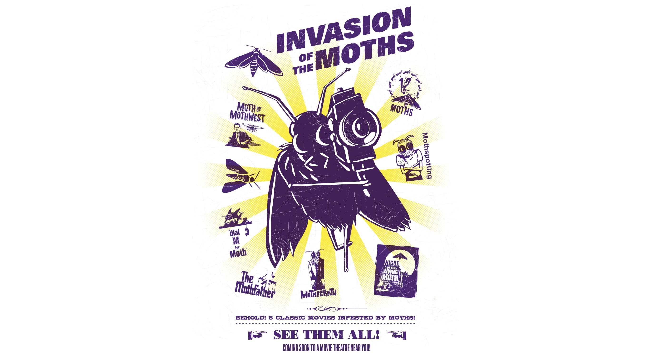 Invasion of the Moths T-Shirt Design