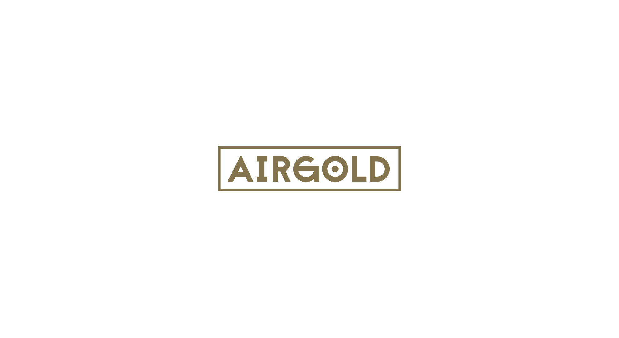 Airgold goldener Schriftzug