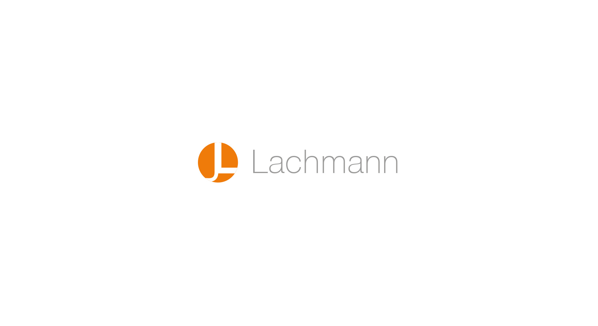 Lachmann JL Monogramm in orangem Kreis